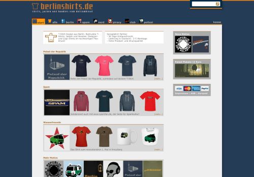 Screenshot Berlinshirts.de - T-shirt, Jacke, Hoodie