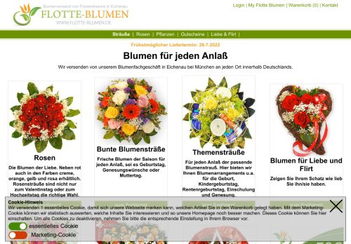 Screenshot blumen-winter.de - München Blumenservice