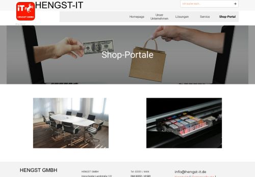 Screenshot Hengst Shop - EDV Verbrauchsmaterial