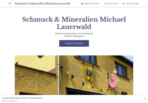 Screenshot Inselsberg-Mineralien.de