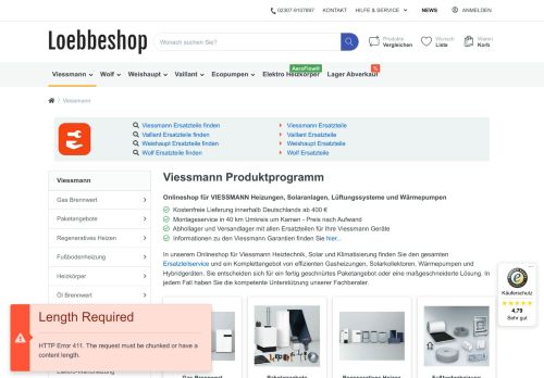 Screenshot Löbbe - Viessmann Heiztechnik