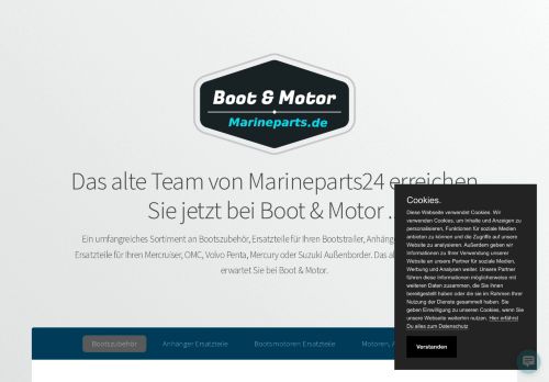 Screenshot Marinepart24.com - Bootszubehör