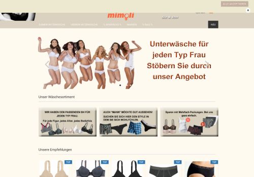 Screenshot Mimoli Fashion & Underwear