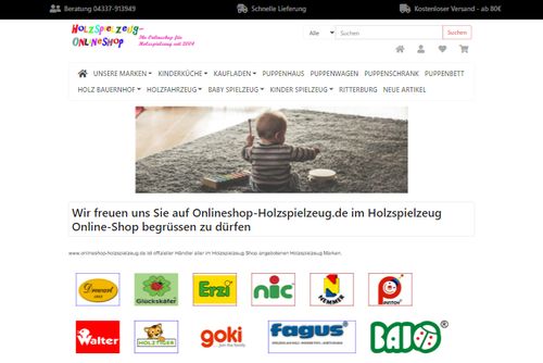 Screenshot onlineshop-holzspielzeug.de