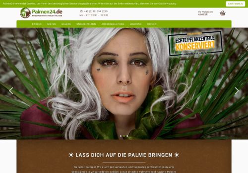 Screenshot palmen24.de