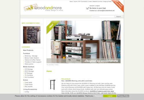 Screenshot WOODandMORE.com - not just wood but more