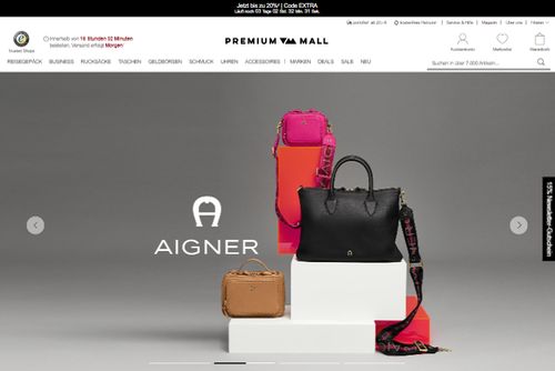 Screenshot PREMIUM-MALL - Taschen & Accessoires online