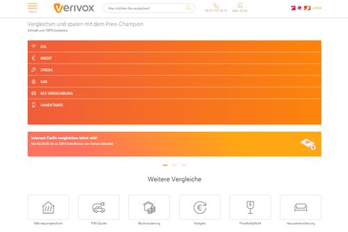 Screenshot Verivox