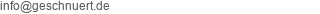 E-Mail Adresse von geschnuert.de