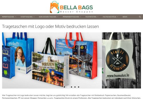 Screenshot Bella Bags