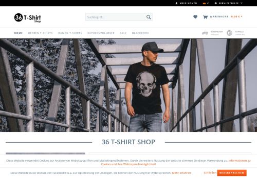 Screenshot 36 T-Shirt Shop - coole T-Shirts online bestellen.