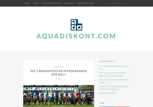 Screenshot: aquadiskont - Alles für Ihre Fische
