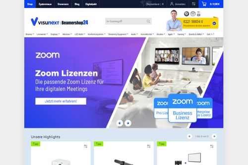 Screenshot Beamershop24