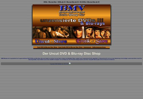 Screenshot BMV-Medien Uncut DVD Blu Ray Disc Shop