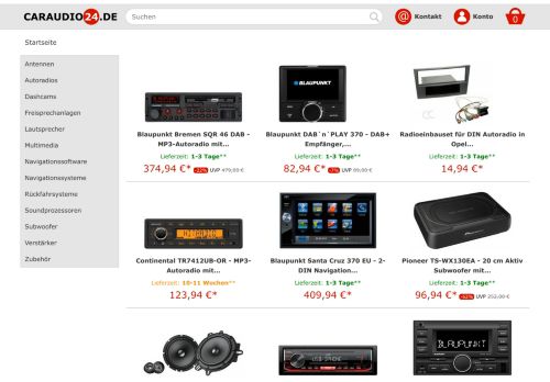 Screenshot caraudio24.de