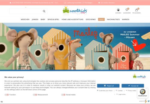 Screenshot Coolkids-Store