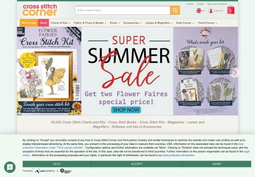Screenshot Cross Stitch Corner - Sticken im Kreuzstich