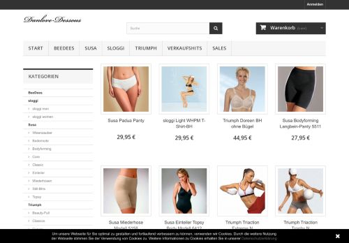 Screenshot Danlove-Dessous