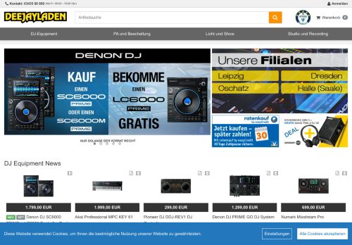 Screenshot Deejayladen