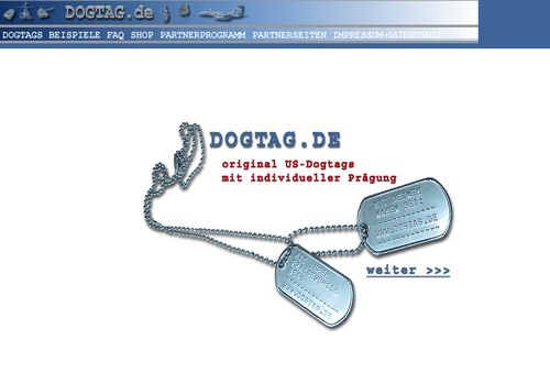 Screenshot: Dogtag.de