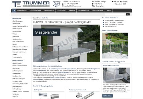 Screenshot edelstahl-trummer.de