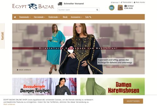 Screenshot: Egypt Bazar Online Shop