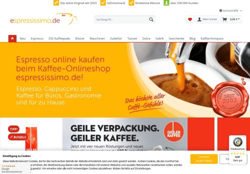 Screenshot ESPRESSISSIMO