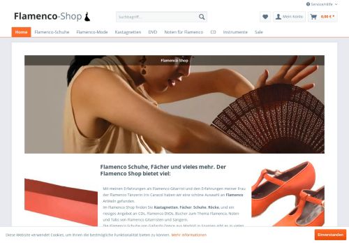 Screenshot Flamenco-Shop
