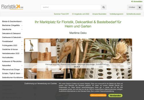 Screenshot Floristik24.de - Dresdner Blumenlieferservice