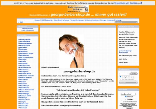 Screenshot georgs-barbershop.de