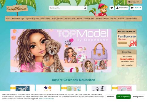 Screenshot Geschenkewunderland