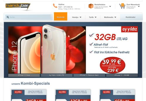 Screenshot handybar.de