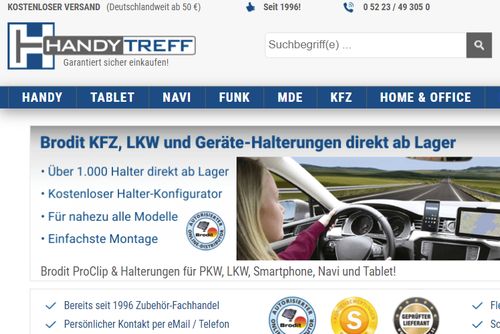 Screenshot: Handytreff GmbH