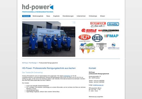 Screenshot HD-Power Reinigungstechnik
