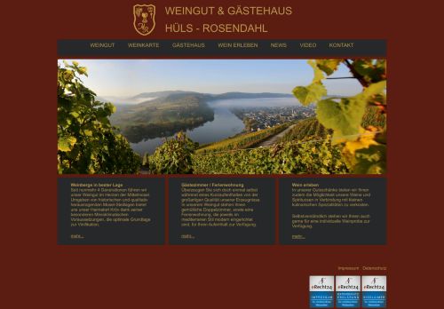 Screenshot Huels Wein - Moselwein