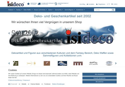 Screenshot ISIDECO