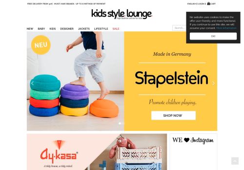 Screenshot Designer Baby, Kids & Damenmode bei kids-style-lounge