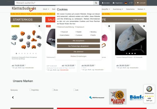 Screenshot Klettergriffe-Shop.de