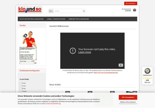 Screenshot klo-und-so.de - Sanitär - Heizung - Service