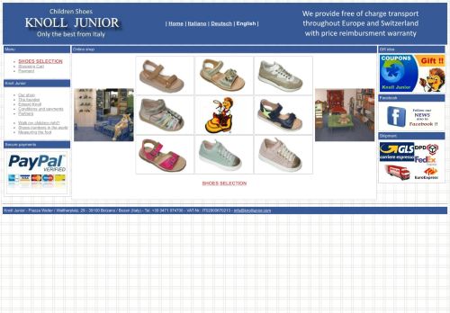 Screenshot Kinderschuhe Knoll Junior