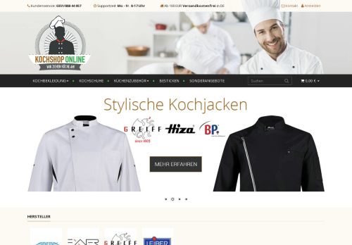 Screenshot kochshop-online.de