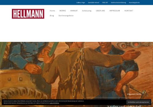 Screenshot Hellmann Fine Art- Gemälde aus 4 Jahrhunderten