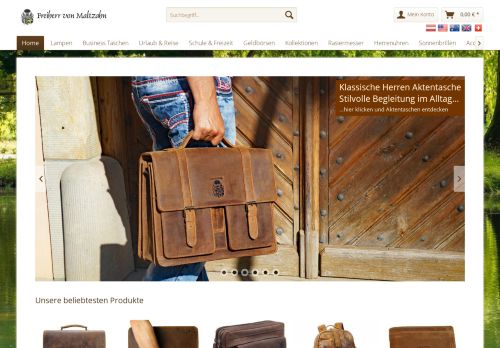 Screenshot Ledertaschenshop24.de