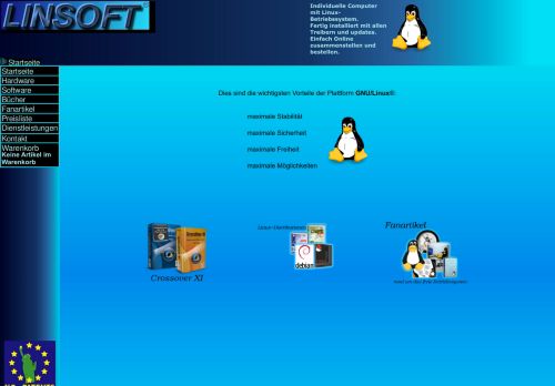 Screenshot: LinSoft - Linux-Systeme