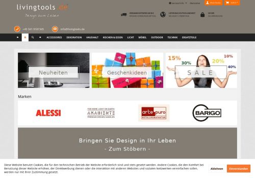 Screenshot livingtools.de