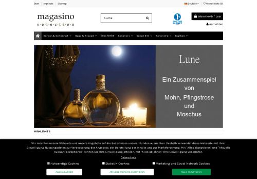 Screenshot Magasino - Immer etwas Besonderes!