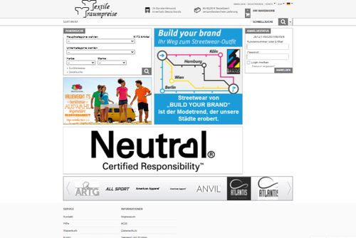 Screenshot Markentextilversand.de