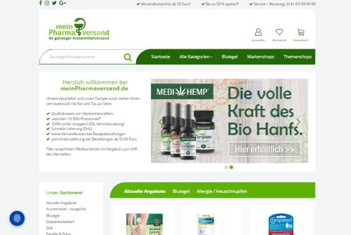 Screenshot meinPharmaversand