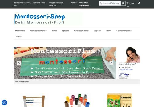 Screenshot: Montessori-Shop.de
