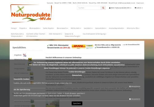 Screenshot Naturprodukte-MV